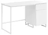 Työpöytä LEXTON 120 cm x 60 cm Valkoinen