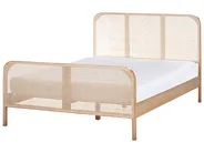Bed Pine Wood GONFARON 140 x 200 cm (EU Double) Light Brown_977105
