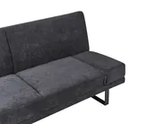 Sofa Bed 2 Seater YORK Chenille Black_1009256