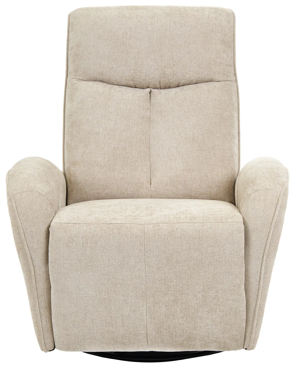 Rocking Recliner Chair DANAE Swivel Chenille Light Beige_1095595