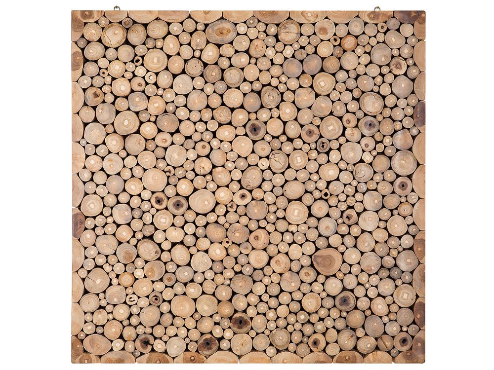 Veggdekorasjon TWIG Teaktre 85 cm Lysebrun