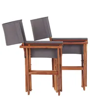 Set of 2 Garden Chairs CINE Acacia Wood Green_819233