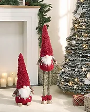 Set of 2 Christmas Decorations SARAMO 70/71-102 cm Gnome Red_1175420
