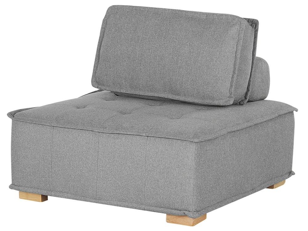 Modular Corner Sofa 4 Seater TIBRO Fabric Grey Right Hand_825613
