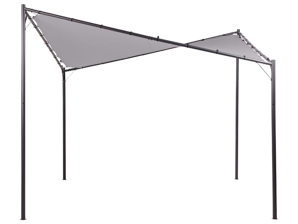 Paviljonki AVENTINE 300 cm x 300 cm Metalli Harmaa