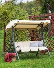 Puutarhakeinu GARBO Metalli Beige_415454