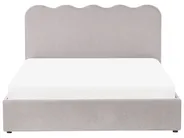 Ottoman Bed NANTERRE Chenille Taupe 160 x 200 cm (EU King Size)_1019584