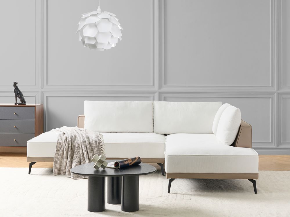 Hörnsoffa MYKEN Off-White Vänstervänd