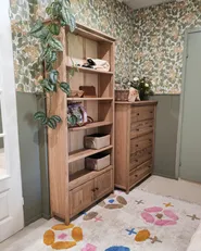 5 Drawer Chest SALTON Sassafras Wood Brown_1020535