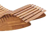 Sun Lounger BRESCIA II Acacia Wood Brown_934461