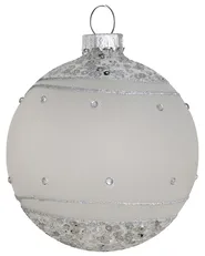 Kuusenkoristesetti 35 kpl FROSTFALL Lasi Harmaa_1028131