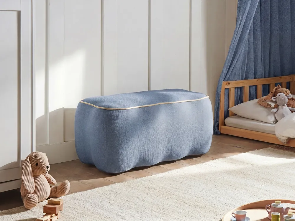 Upholstered Bench JUNO Fabric Light Blue_1082149
