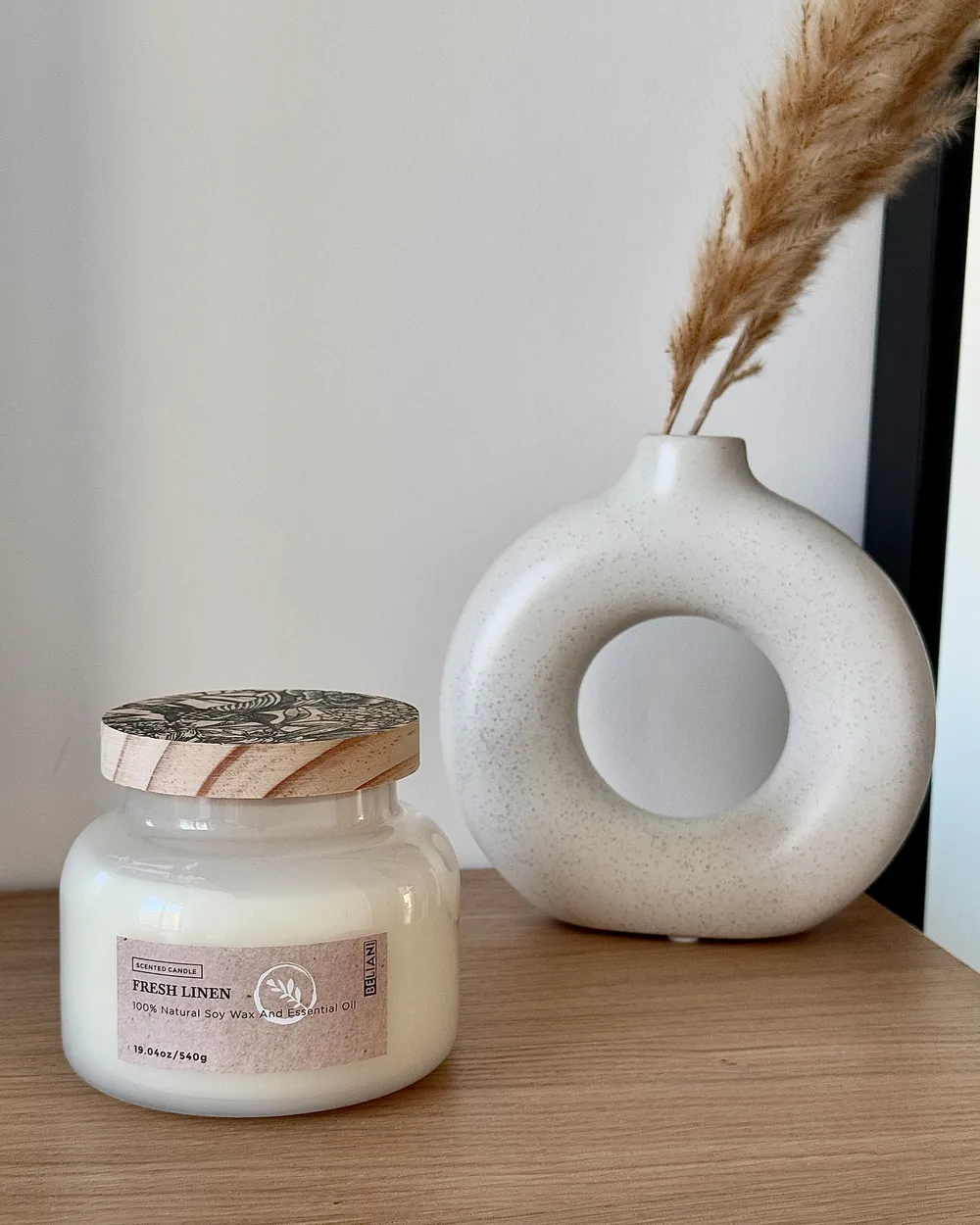 Scented Candle DELIGHT BLISS Soy Wax Fresh Notes_973233