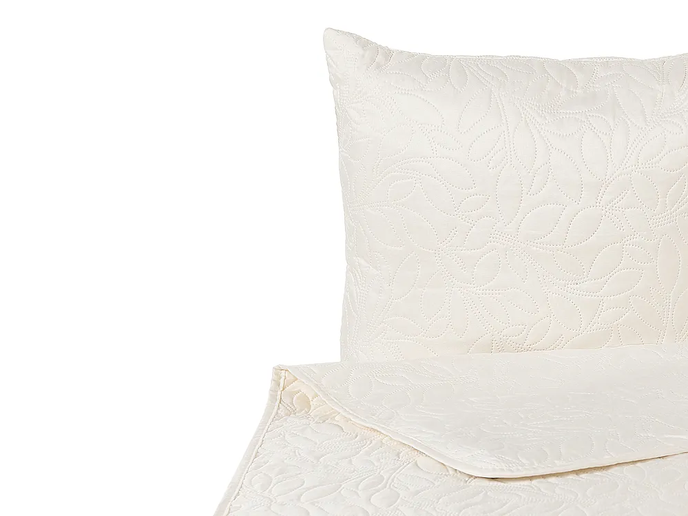 Bedspread with Cushions RUDKHAN 160 x 220 cm Off-White_821919