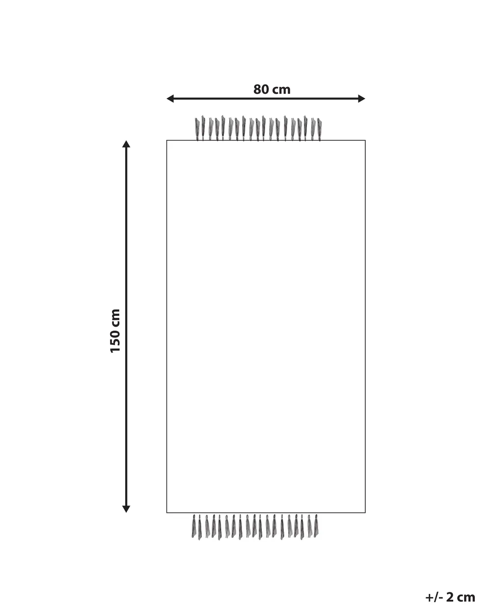 Matto TATLISU Harmaa 80 x 150 cm Villa_847054