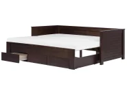 Bed with Storage Drawers Wood CAHORS 90 x 200 cm (EU Single) Dark Brown_729426