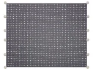 Blanket YASAM Cotton 125 x 150 cm Dark Grey_839551