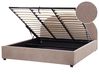 Ottoman Bed VAUCLUSE Boucle Taupe 180 x 200 cm (EU Super King)