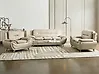Sohvaryhmä 6-istuttava LEIRA Keinonahka Beige