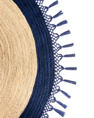 Matta MARTS Mörkblå ø 140 cm Jute_958858