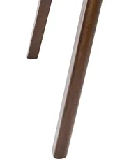 Set of 2 Dining Chairs ELAINE Boucle Dark Brown/ Beige_952261