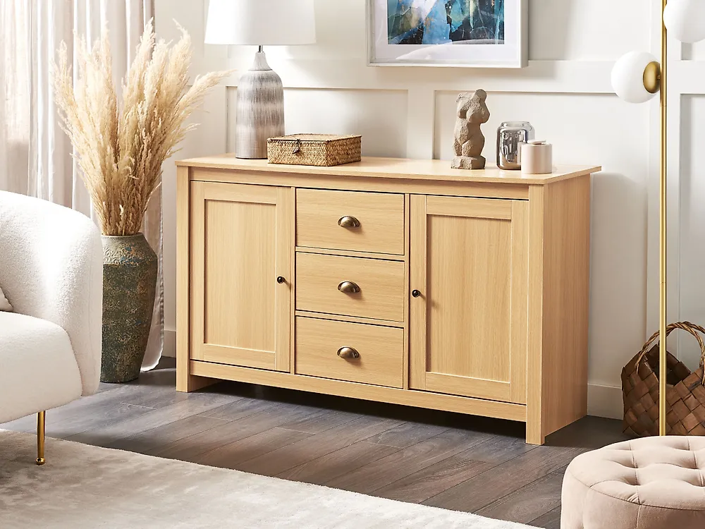 2 Door Sideboard LANSIN Light Brown_1183494