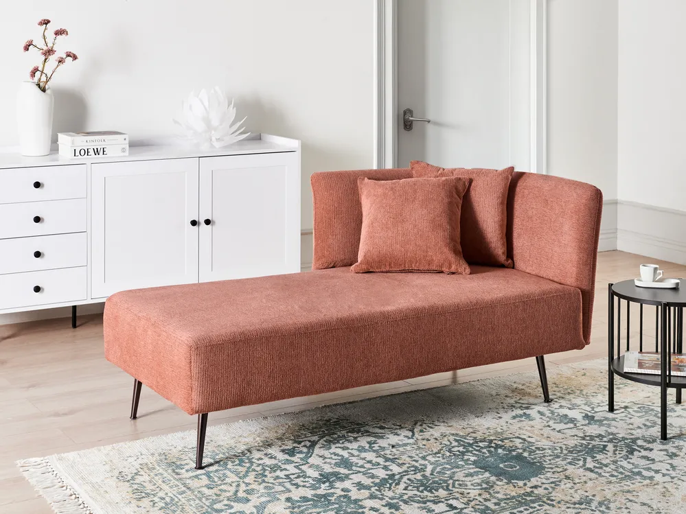 Högervänd schäslong RIOM Röd
