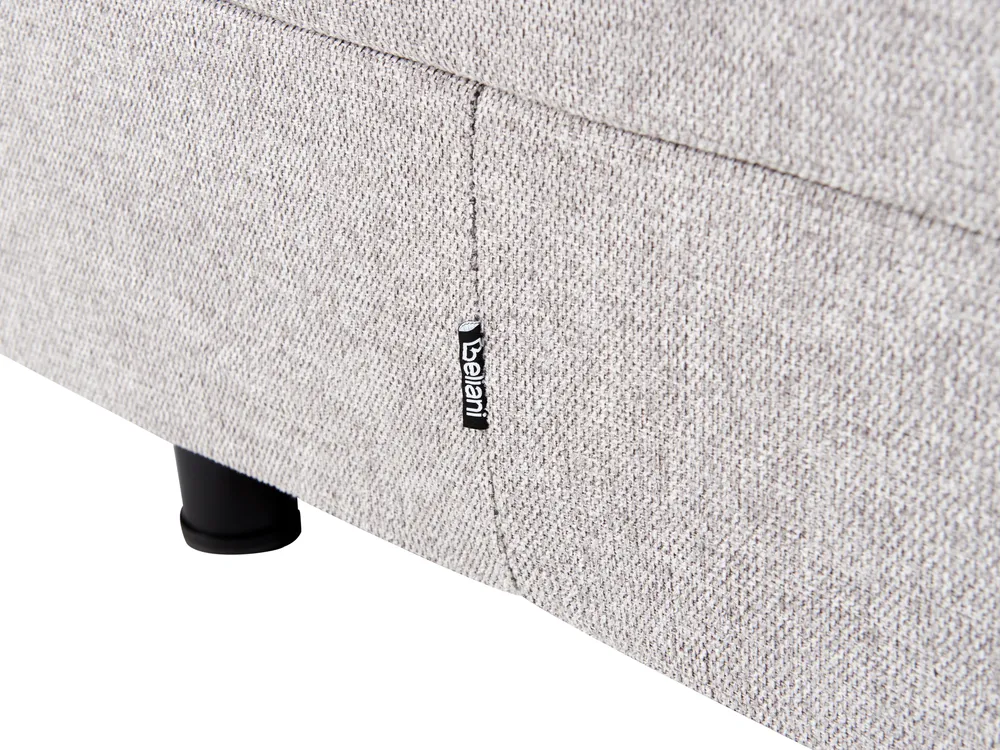 Adjustable Bed Fabric DUKE 80 x 200 cm (EU Small Single) Light Grey_973575
