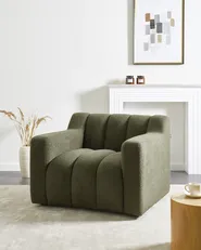 Armchair AGERUP Boucle Dark Green_959550