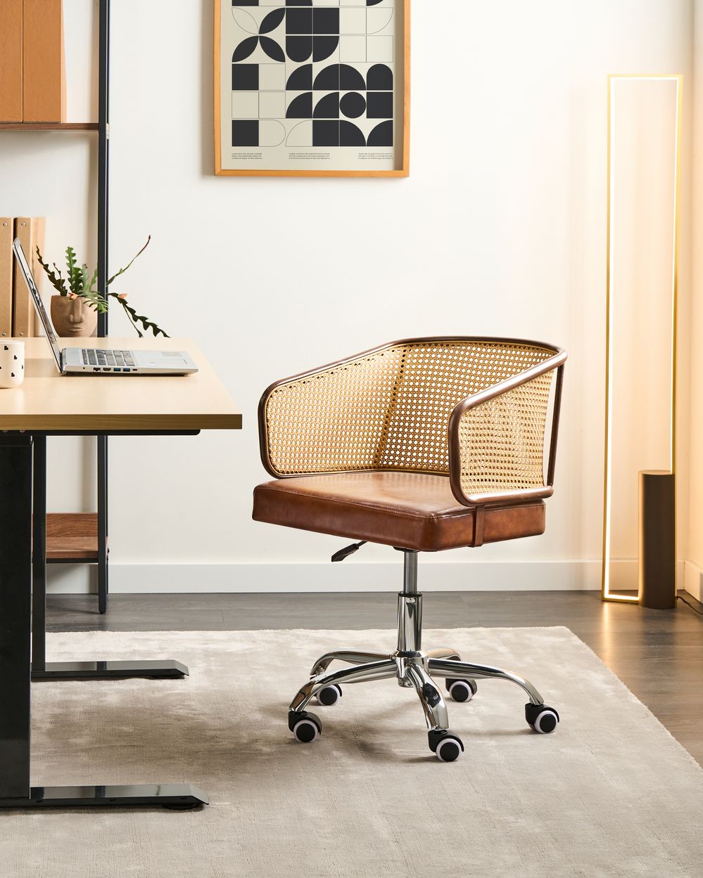 Kontorstol TUCSON Kunstskinn Brun