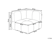 Corner Seat MAKSABERG Fabric Beige_1133231