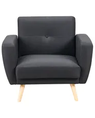 Recliner Chair FLORLI Fabric Black_704007