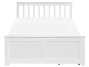 Bed with 2 Drawers OLENDON Pine Wood White 120 x 200 cm (EU Small Double)_1082205