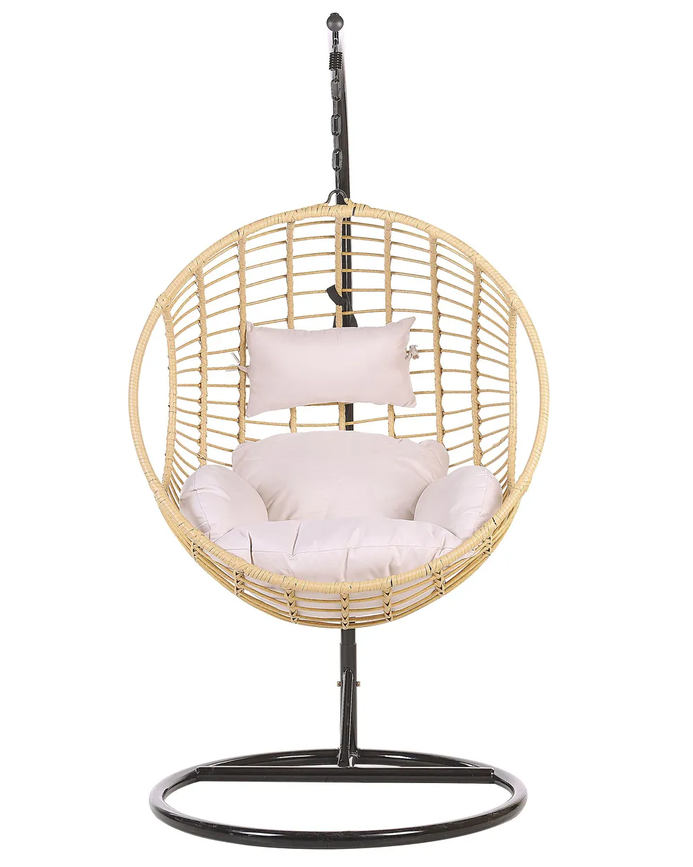 Hanging Chair with Stand ASPIO PE Rattan Natural_763701