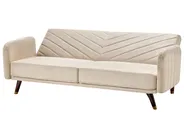 Vuodesohva 3-istuttava SENJA Sametti Beige_787328