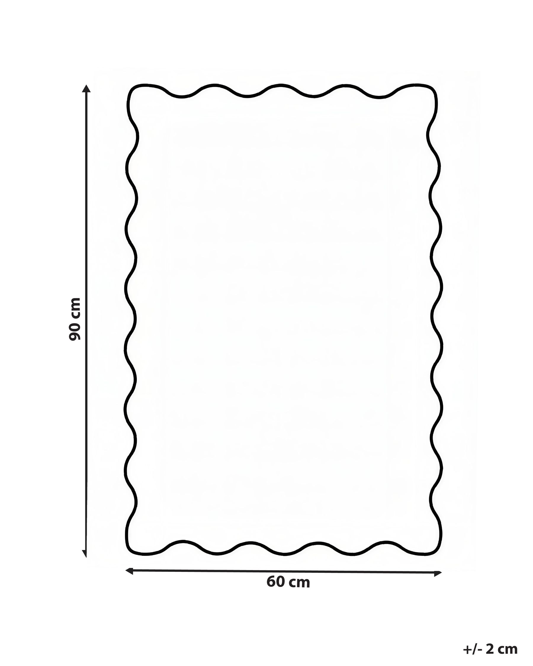 Bath Mat NANGAL Grey/ Beige 60 x 90 cm Cotton_1025925
