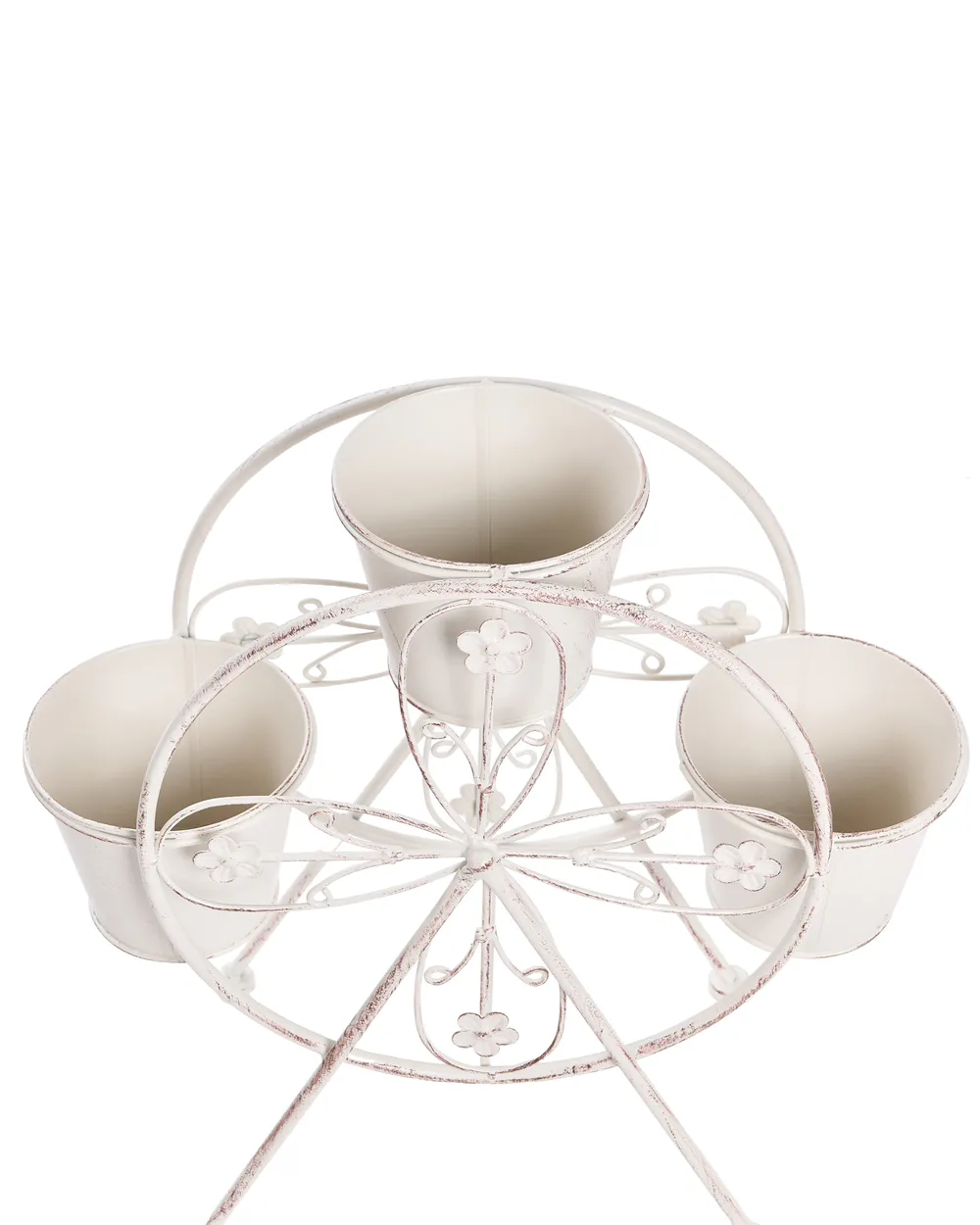 Plant Stand CROWBERRY 43 cm Metal Off-White_1093938