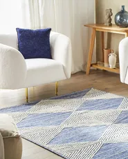 Rug DATCA Blue 140 x 200 cm Wool_830998