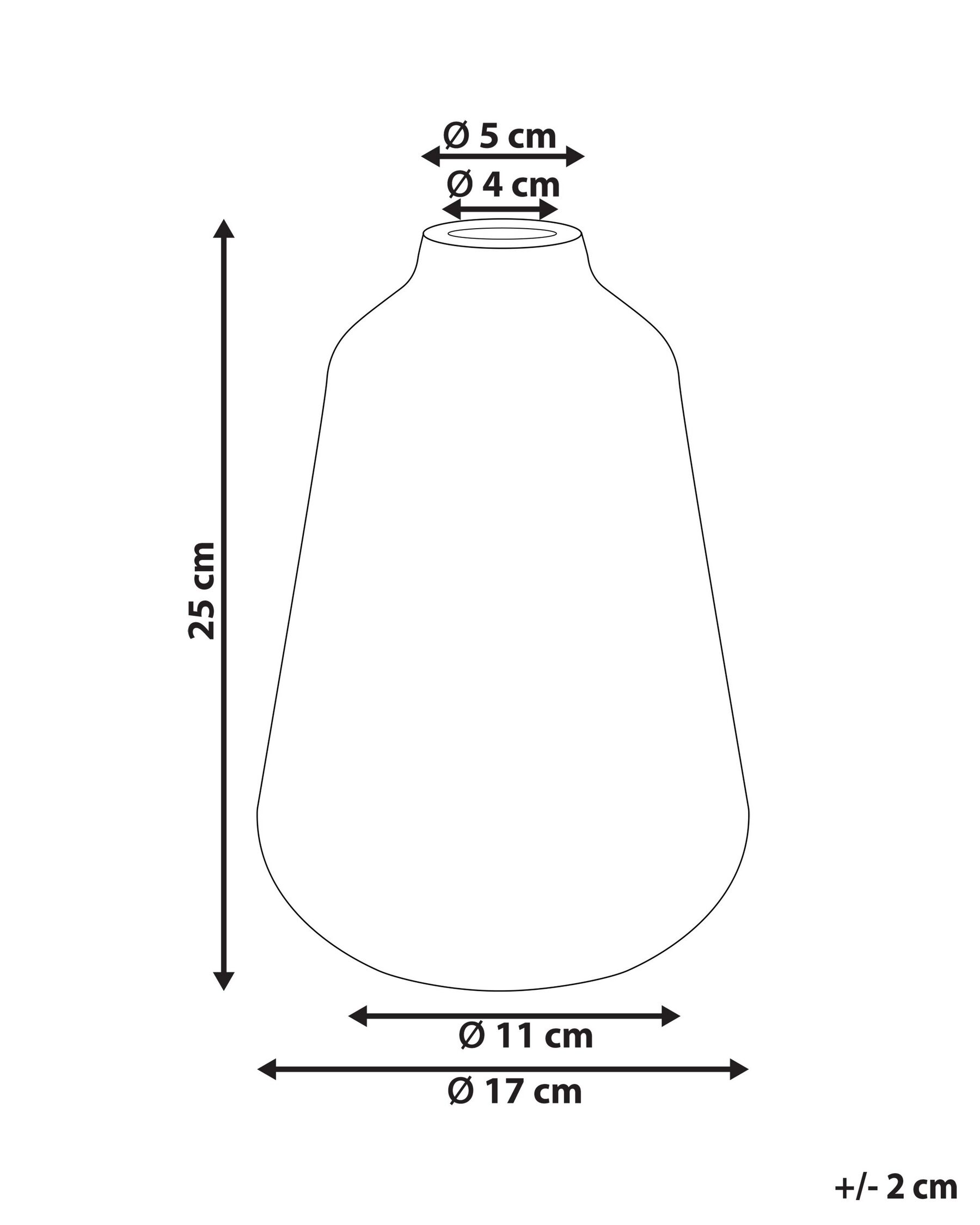 Flower Vase MARONEIA 25 cm Stoneware White_810749