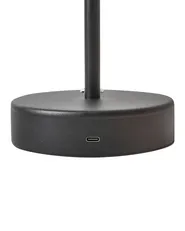 Wireless LED Table Lamp ALVIELA with Dimmer Metal Black_940347