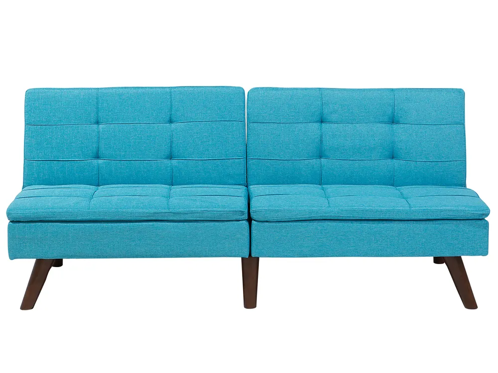 Sofa Bed 3 Seater RONNE Fabric Turquoise
