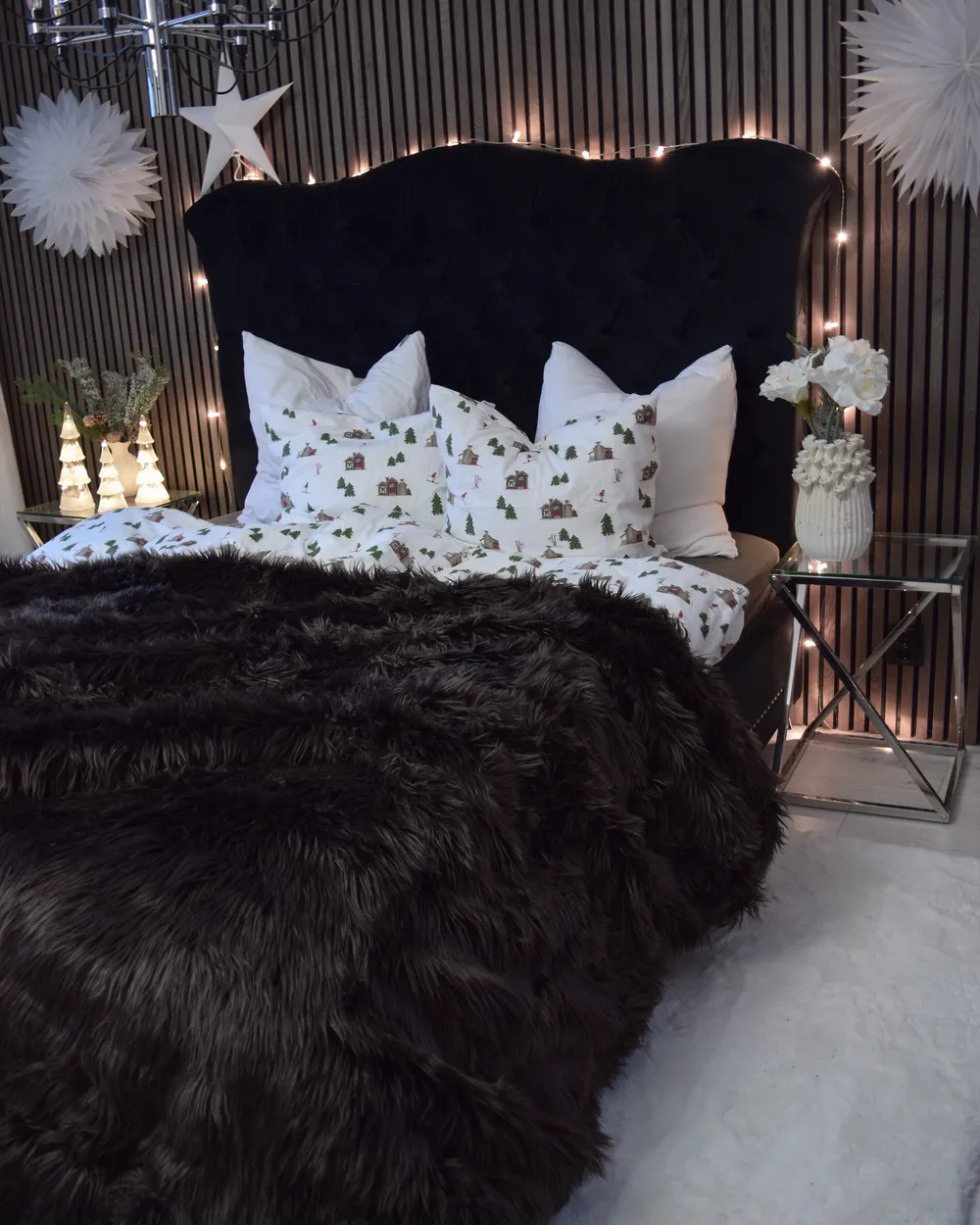 Bedspread DELICE 200 x 220 cm Brown_895617