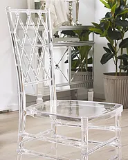 Set of 2 Dining Chairs CLARION Transparent_775203
