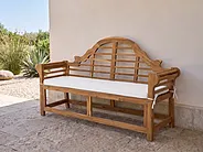 Sittdyna för bänk MARLBORO 151 x 46 cm Off-White_1133142