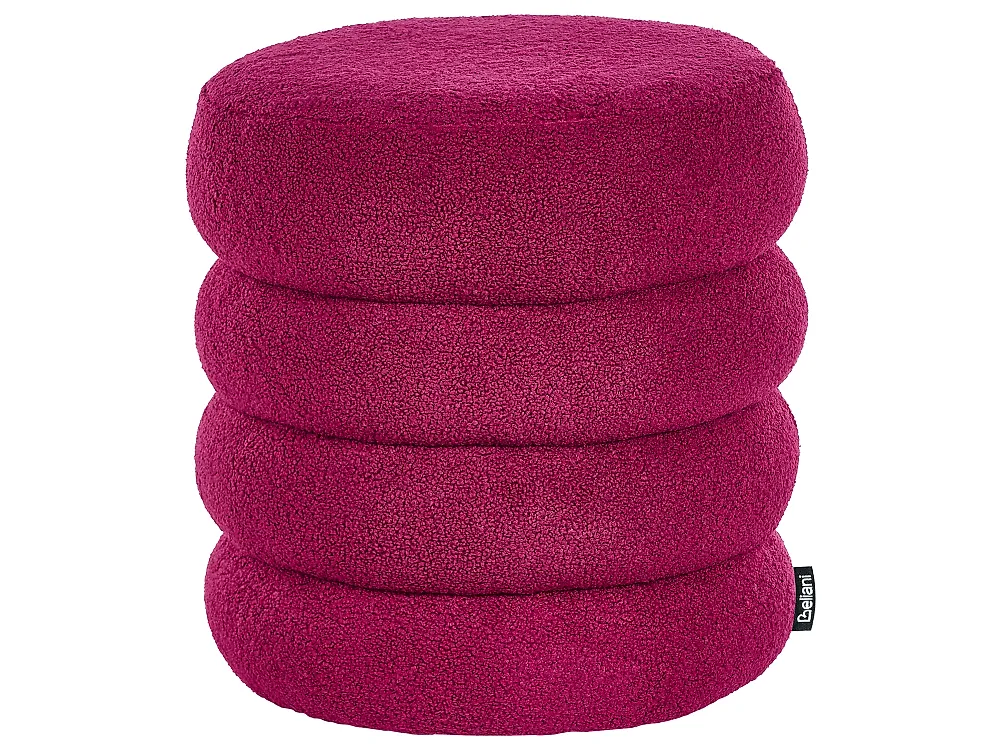 Pouffe SUMPTER Boucle Burgundy_1176515