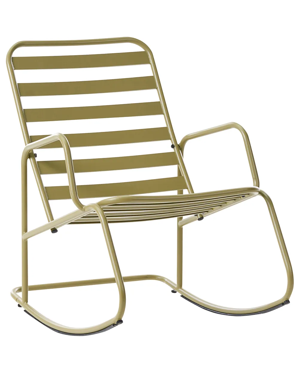 Garden Rocking Chair TURI Metal Olive Green