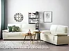 Living Room Set 5 Seater VOGAR Faux Leather Off-White