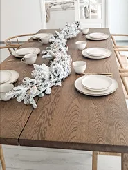 Snowy Christmas Garland LED SUNDO 180 cm White_844644