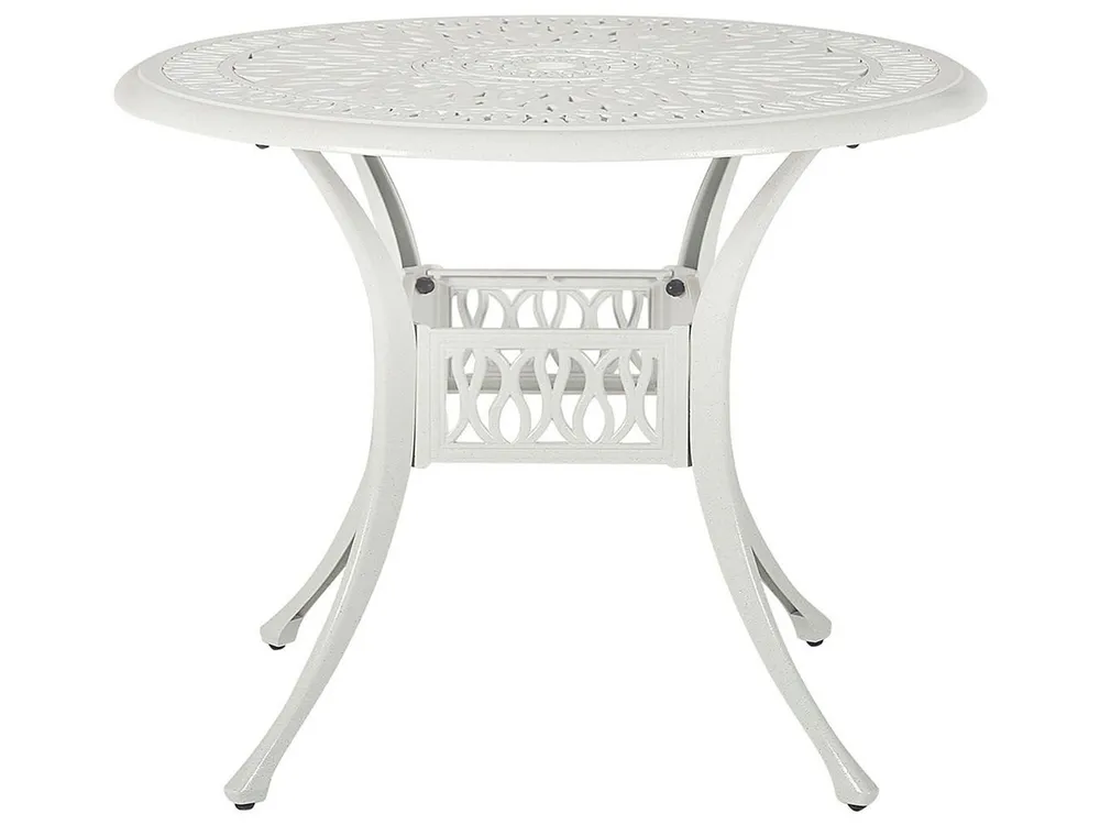 Bistro Table ANCONA 90 cm 90 cm Metal Off-White