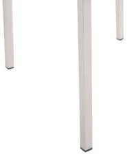 Set of 4 Garden Chairs GROSSETO Stainless Steel Black_818424